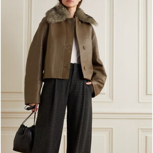 Vince Leather Jacket Size L